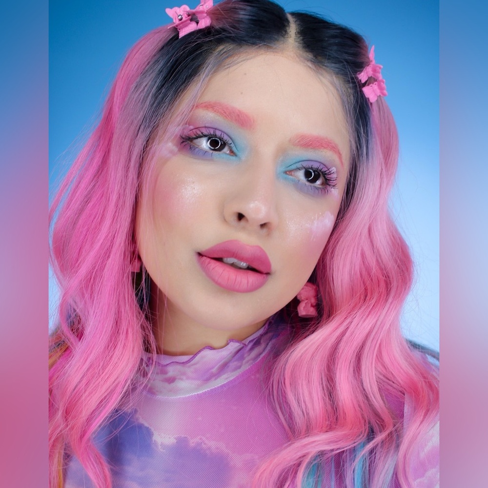 Pastel colorful unicorn 100% human hair wig